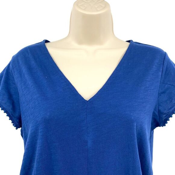 NWT LOFT Cobalt Blue Beach Romper Size XXS - Picture 3 of 12